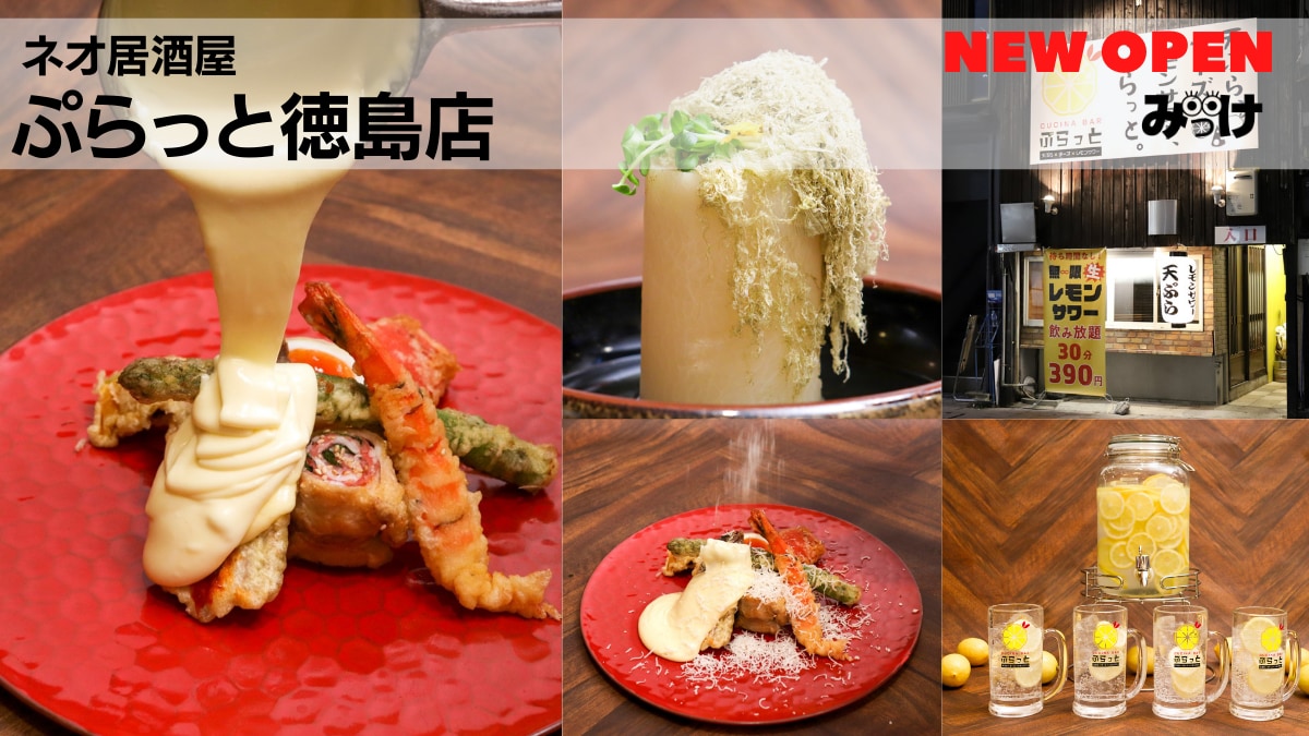 11月open ネオ居酒屋 ぷらっと徳島店 徳島市秋田町 お客さんの感性を刺激するメニューを提供する居酒屋 日刊あわわ