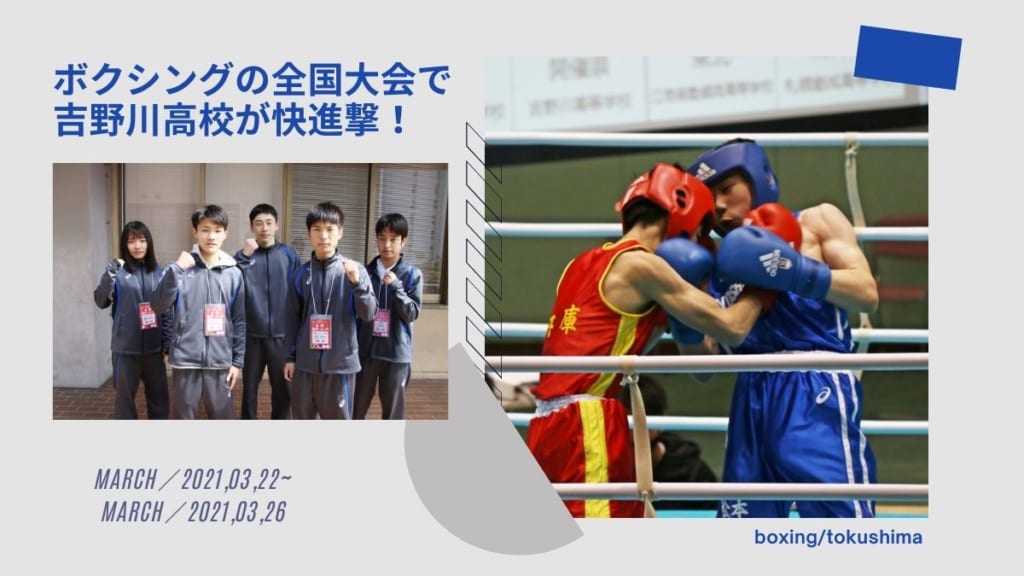 スポーツ ボクシングの全国大会で 吉野川高校が快進撃 日刊あわわ